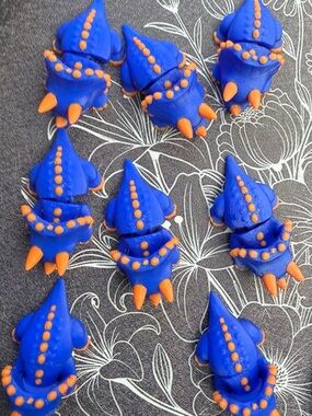 - Triceratops 3D moveable toys -Set of 9